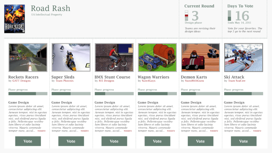 Road Rash game page